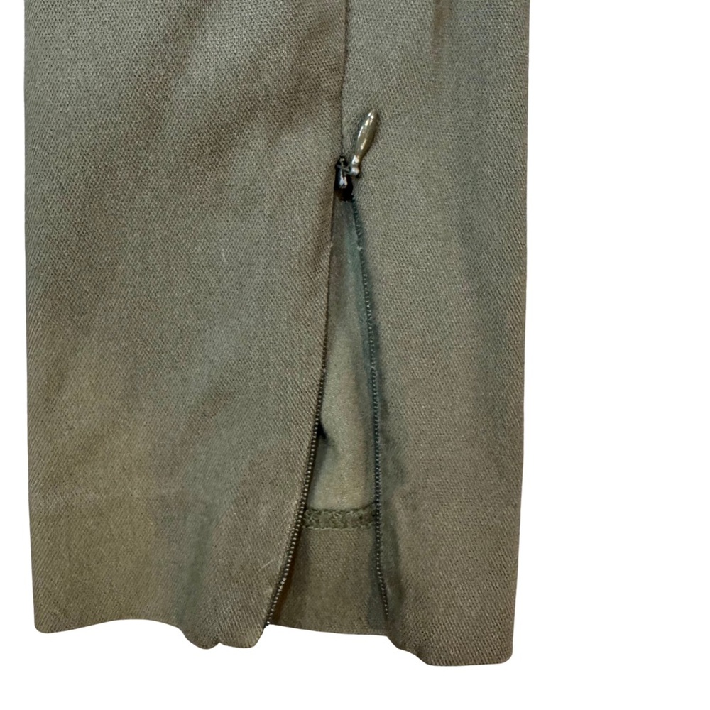 Olive Green High Waisted Skinny Pants | Size Medium - Picture 4 of 7